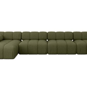 Narożnik lewostronny modułowy RAZON-L3 380x160x70 cm Zielony 682204