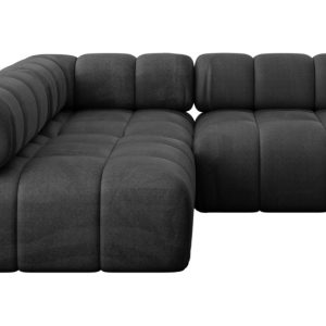 Narożnik lewostronny modułowy SAMARO-L1 190x190x70 cm czarny 703428 Narożnik lewostronny modułowy SAMARO-L1 190x190x70 cm czarny 703428