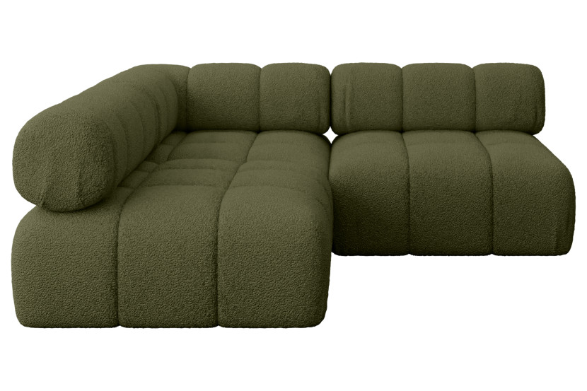 Narożnik lewostronny modułowy SAMARO-L1 190x190x70 cm zielony 703420
