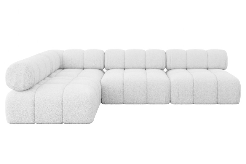 Narożnik lewostronny modułowy SAMARO-L2 285x190x70 cm biały 703448