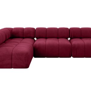 Narożnik lewostronny modułowy SAMARO-L2 285x190x70 cm bordowy 703484 Narożnik lewostronny modułowy SAMARO-L2 285x190x70 cm bordowy 703484