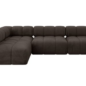 Narożnik lewostronny modułowy SAMARO-L2 285x190x70 cm brązowy 703406 Narożnik lewostronny modułowy SAMARO-L2 285x190x70 cm brązowy 703406