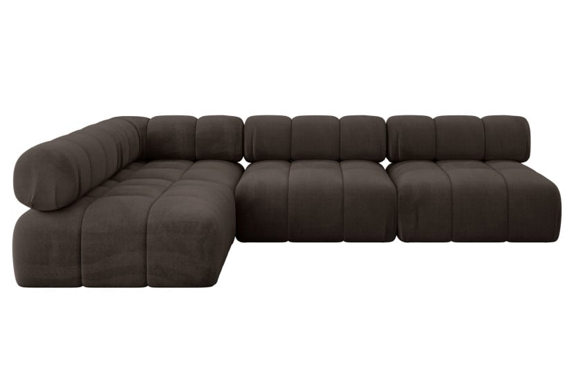Narożnik lewostronny modułowy SAMARO-L2 285x190x70 cm brązowy 703406