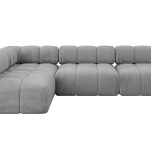 Narożnik lewostronny modułowy SAMARO-L2 285x190x70 cm jasny szary 703457 Narożnik lewostronny modułowy SAMARO-L2 285x190x70 cm jasny szary 703457