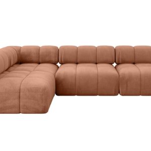 Narożnik lewostronny modułowy SAMARO-L2 285x190x70 cm morelowy 703432 Narożnik lewostronny modułowy SAMARO-L2 285x190x70 cm morelowy 703432