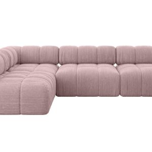 Narożnik lewostronny modułowy SAMARO-L2 285x190x70 cm różowy 703481 Narożnik lewostronny modułowy SAMARO-L2 285x190x70 cm różowy 703481
