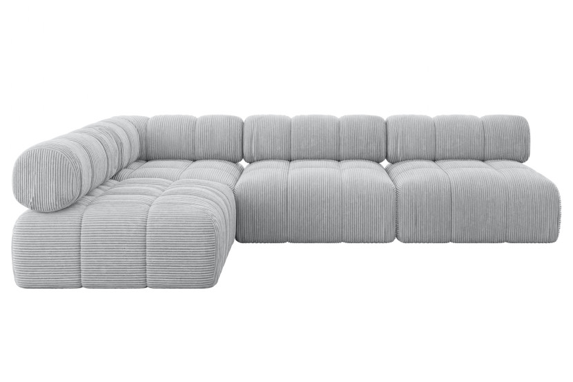 Narożnik lewostronny modułowy SAMARO-L2 285x190x70 cm szary 703425