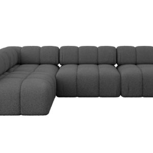 Narożnik lewostronny modułowy SAMARO-L2 285x190x70 cm szary 703421 Narożnik lewostronny modułowy SAMARO-L2 285x190x70 cm szary 703421