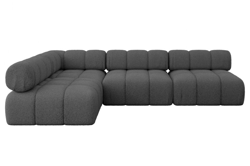 Narożnik lewostronny modułowy SAMARO-L2 285x190x70 cm szary 703421