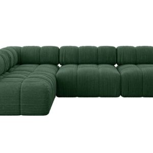 Narożnik lewostronny modułowy SAMARO-L2 285x190x70 cm zielony 703464