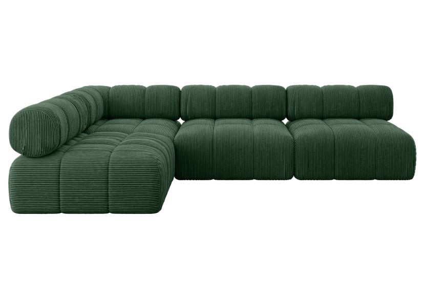 Narożnik lewostronny modułowy SAMARO-L2 285x190x70 cm zielony 703464