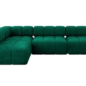 Narożnik lewostronny modułowy SAMARO-L2 285x190x70 cm zielony 703495