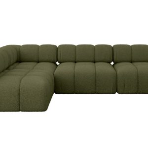 Narożnik lewostronny modułowy SAMARO-L2 285x190x70 cm zielony 703404