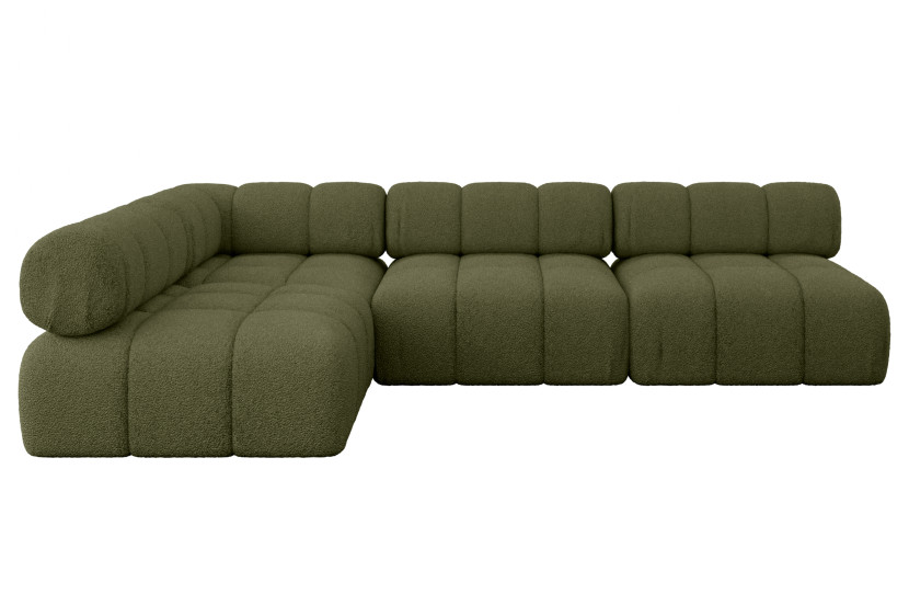 Narożnik lewostronny modułowy SAMARO-L2 285x190x70 cm zielony 703404