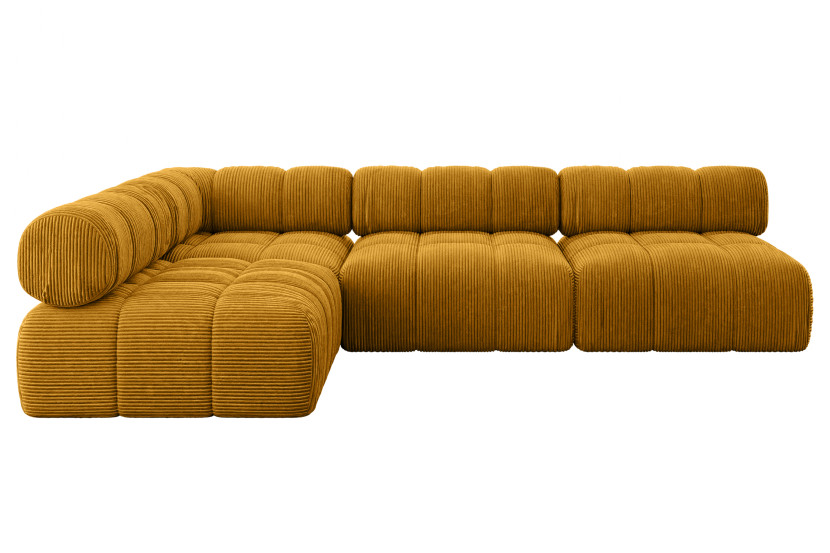 Narożnik lewostronny modułowy SAMARO-L2 285x190x70 cm żółty 703492