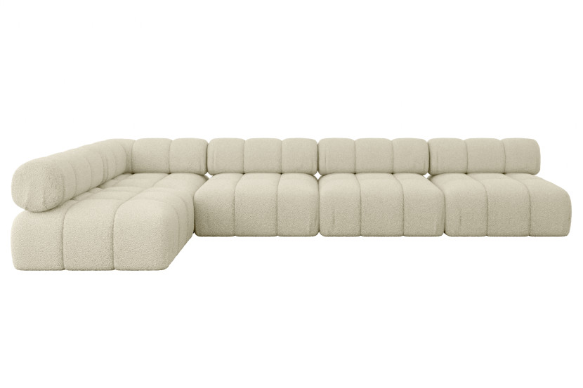 Narożnik lewostronny modułowy SAMARO-L3 380x190x70 cm beżowy 703466