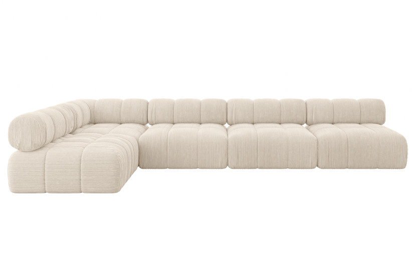 Narożnik lewostronny modułowy SAMARO-L3 380x190x70 cm beżowy 703480