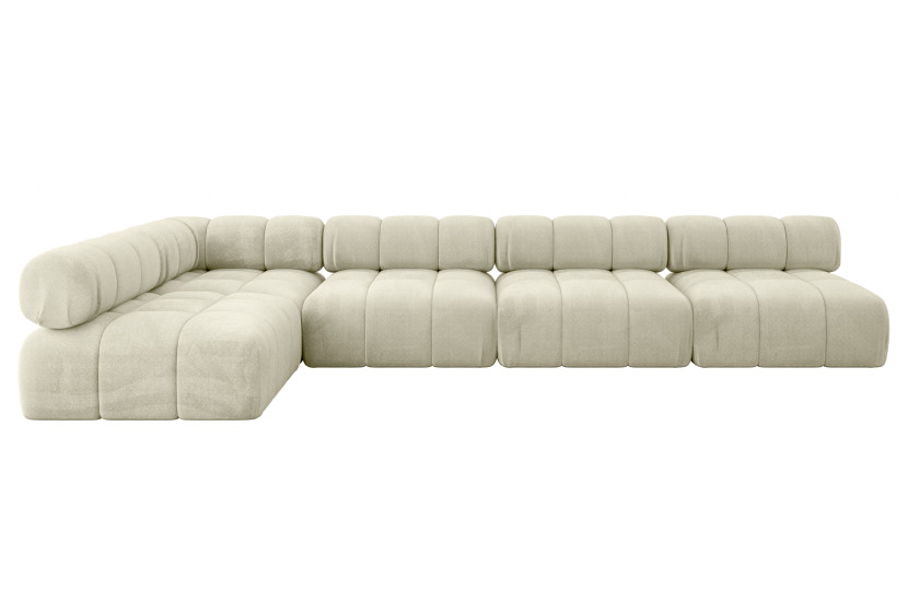 Narożnik lewostronny modułowy SAMARO-L3 380x190x70 cm beżowy 703433
