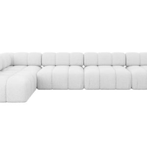 Narożnik lewostronny modułowy SAMARO-L3 380x190x70 cm biały 703429
