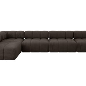 Narożnik lewostronny modułowy SAMARO-L3 380x190x70 cm brązowy 703451