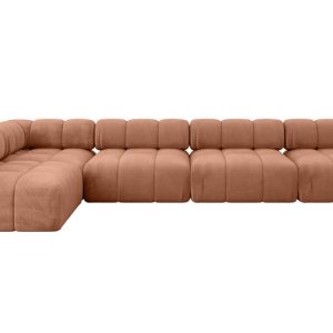 Narożnik lewostronny modułowy SAMARO-L3 380x190x70 cm morelowy 703455 Narożnik lewostronny modułowy SAMARO-L3 380x190x70 cm morelowy 703455