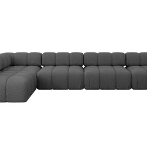 Narożnik lewostronny modułowy SAMARO-L3 380x190x70 cm szary 703396 Narożnik lewostronny modułowy SAMARO-L3 380x190x70 cm szary 703396