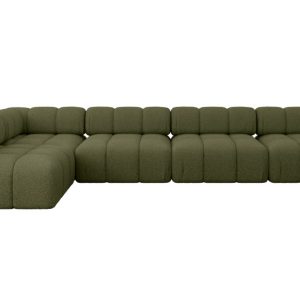 Narożnik lewostronny modułowy SAMARO-L3 380x190x70 cm zielony 703397 Narożnik lewostronny modułowy SAMARO-L3 380x190x70 cm zielony 703397