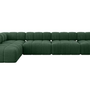 Narożnik lewostronny modułowy SAMARO-L3 380x190x70 cm zielony 703415 Narożnik lewostronny modułowy SAMARO-L3 380x190x70 cm zielony 703415