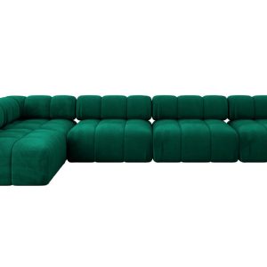 Narożnik lewostronny modułowy SAMARO-L3 380x190x70 cm zielony 703386 Narożnik lewostronny modułowy SAMARO-L3 380x190x70 cm zielony 703386