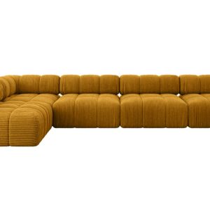 Narożnik lewostronny modułowy SAMARO-L3 380x190x70 cm żółty 703447 Narożnik lewostronny modułowy SAMARO-L3 380x190x70 cm żółty 703447