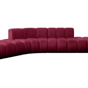 Narożnik lewostronny modułowy Solven-L1 – 380x174x70 cm Bordowy 758796 Narożnik lewostronny modułowy Solven-L1 – 380x174x70 cm Bordowy 758796