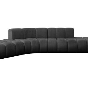 Narożnik lewostronny modułowy Solven-L1 – 380x174x70 cm Czarny 758733 Narożnik lewostronny modułowy Solven-L1 – 380x174x70 cm Czarny 758733