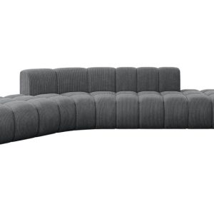 Narożnik lewostronny modułowy Solven-L1 – 380x174x70 cm Grafitowy 758791 Narożnik lewostronny modułowy Solven-L1 – 380x174x70 cm Grafitowy 758791