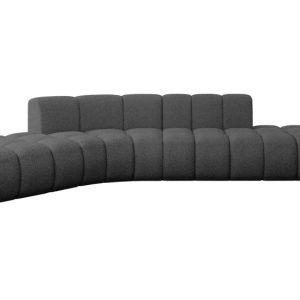 Narożnik lewostronny modułowy Solven-L1 – 380x174x70 cm Szary 758699 Narożnik lewostronny modułowy Solven-L1 – 380x174x70 cm Szary 758699
