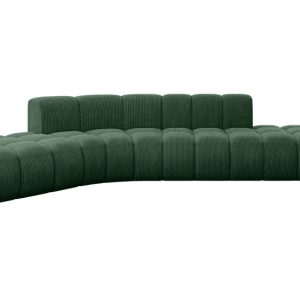 Narożnik lewostronny modułowy Solven-L1 – 380x174x70 cm Zielony 758702 Narożnik lewostronny modułowy Solven-L1 – 380x174x70 cm Zielony 758702