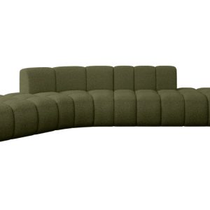 Narożnik lewostronny modułowy Solven-L1 – 380x174x70 cm Zielony 758674 Narożnik lewostronny modułowy Solven-L1 – 380x174x70 cm Zielony 758674