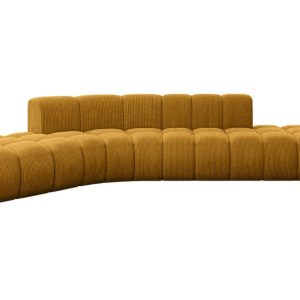 Narożnik lewostronny modułowy Solven-L1 – 380x174x70 cm Żółty 758683 Narożnik lewostronny modułowy Solven-L1 – 380x174x70 cm Żółty 758683
