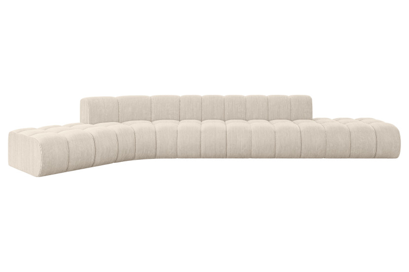 Narożnik lewostronny modułowy Solven-L2 - 471x174x70 cm Beżowy 758848