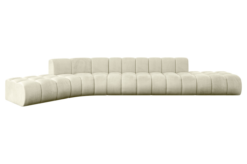 Narożnik lewostronny modułowy Solven-L2 - 471x174x70 cm Beżowy 758863