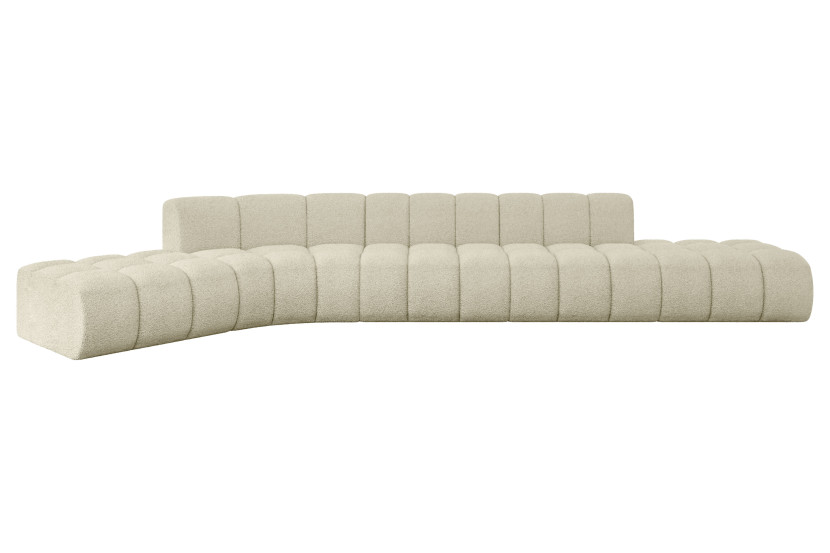 Narożnik lewostronny modułowy Solven-L2 - 471x174x70 cm Beżowy 758211