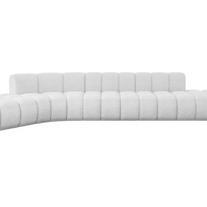 Narożnik lewostronny modułowy Solven-L2 – 471x174x70 cm Biały 758868