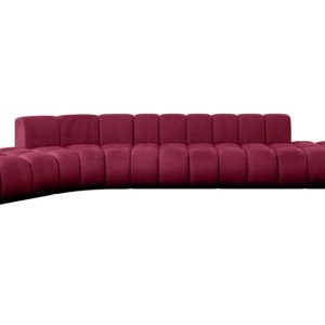 Narożnik lewostronny modułowy Solven-L2 – 471x174x70 cm Bordowy 758543