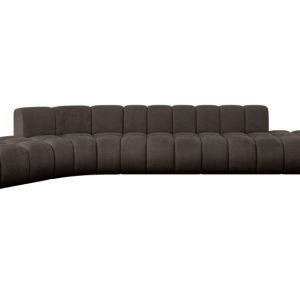 Narożnik lewostronny modułowy Solven-L2 – 471x174x70 cm Brązowy 758466
