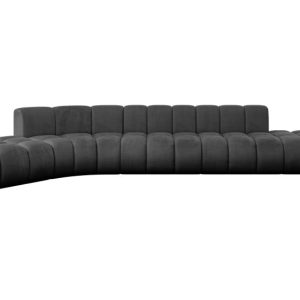 Narożnik lewostronny modułowy Solven-L2 – 471x174x70 cm Czarny 758760