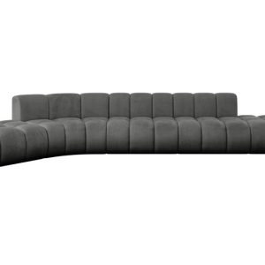 Narożnik lewostronny modułowy Solven-L2 – 471x174x70 cm Grafitowy 764254