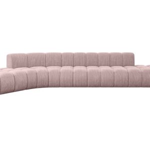 Narożnik lewostronny modułowy Solven-L2 – 471x174x70 cm Różowy 758858