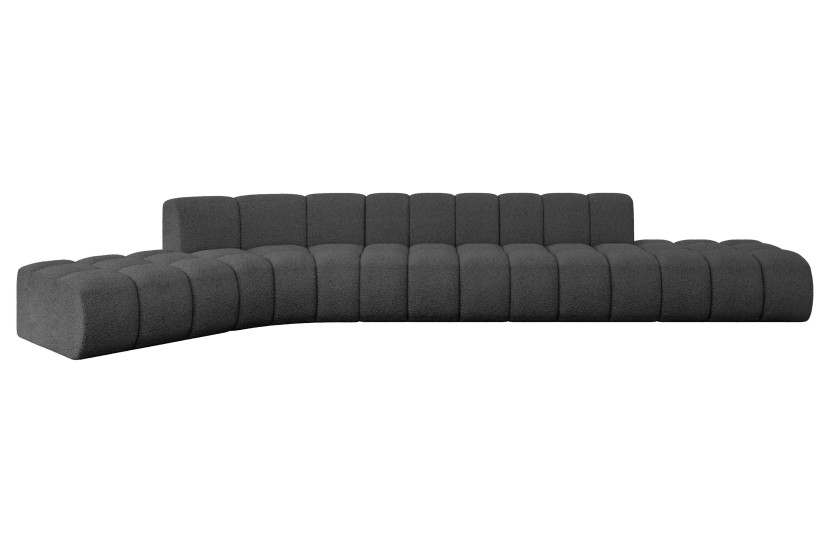 Narożnik lewostronny modułowy Solven-L2 - 471x174x70 cm Szary 758857