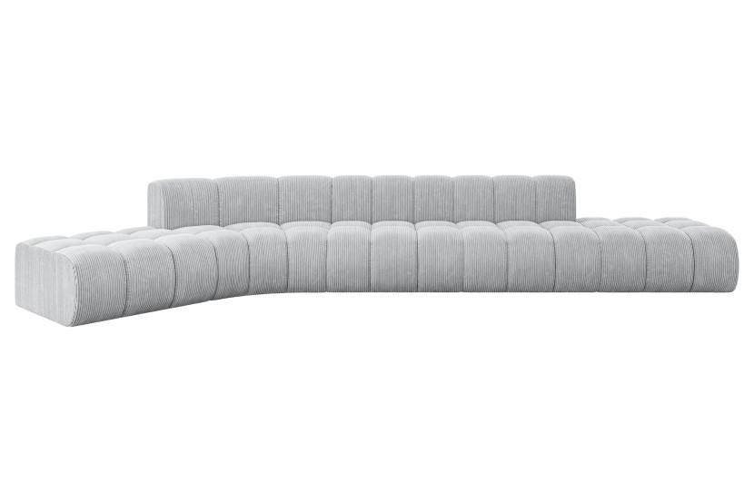 Narożnik lewostronny modułowy Solven-L2 - 471x174x70 cm Szary 758623