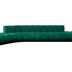 Narożnik lewostronny modułowy Solven-L2 – 471x174x70 cm Zielony 758419
