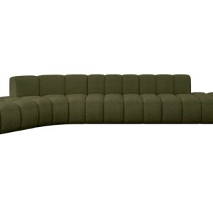 Narożnik lewostronny modułowy Solven-L2 – 471x174x70 cm Zielony 758550